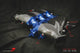 AMS Performance Nissan GT-R Alpha Carbon Fiber/Billet Intake Manifold w/Secondary Fuel Rail - Blue - Burkken Auto Parts