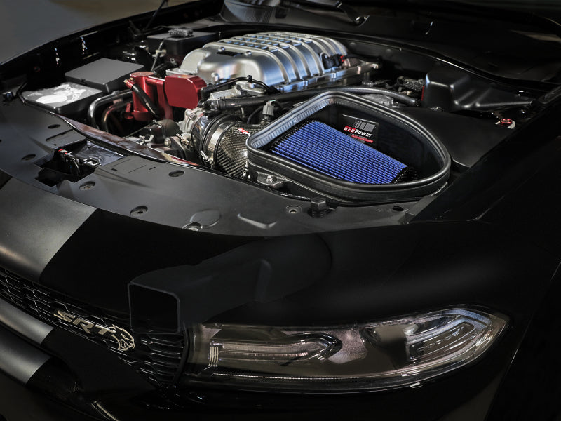 aFe Dodge Charger SRT Hellcat Redeye 21-23 V8-6.2L Track Series Stage-2 Carbon Fiber Intake Pro 5R - Burkken Auto Parts