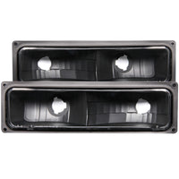 ANZO 1988-1998 Chevrolet C1500 Euro Parking Lights Black - Burkken Auto Parts