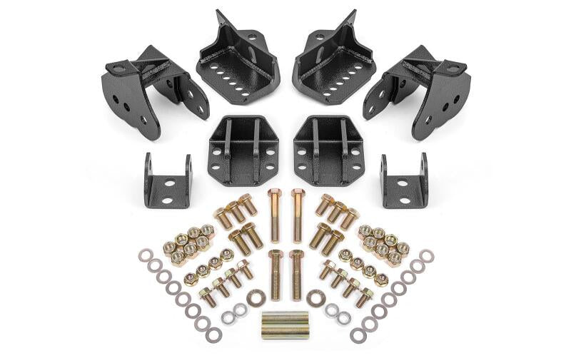 BMR 64-72 GM A-Body Rear Coilover Conversion Kit - Black Hammertone - Burkken Auto Parts