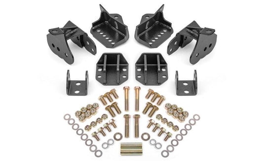 BMR 64-72 GM A-Body Rear Coilover Conversion Kit - Black Hammertone - Burkken Auto Parts