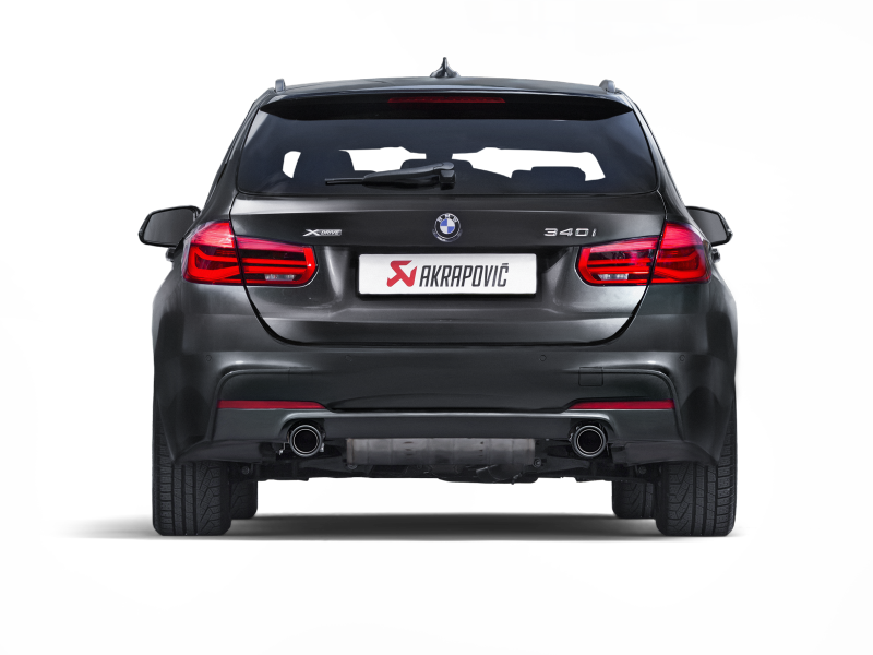 Akrapovic 16-17 BMW 340i (F30 F31) Evolution Line Cat Back (SS) w/ Carbon Tips (Req. Link Pipe) - Burkken Auto Parts