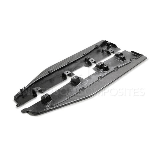 Anderson Composites 2020 Ford Mustang/Shelby GT500 Carbon Fiber Side Splitters - Burkken Auto Parts