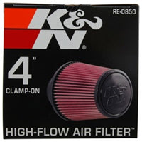K&N Universal Air Filter (4in. Flange / 6in. Base OD / 4-5/8in. Top OD / 6in. Height) - Burkken Auto Parts