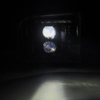 AlphaRex 05-07 Ford Super Duty/Excursion LUXX-Series LED Projector Headlights - Alpha-Black - Burkken Auto Parts