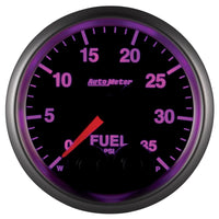 Autometer Elite 2-1/16in 0-35 PSI Fuel Pressure Stepper Motor w/ Peak & Warn - Burkken Auto Parts
