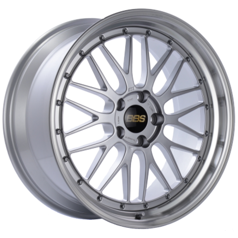 BBS LM 20x8.5 5x112 ET30 Diamond Silver Center / Diamond Cut Lip Wheel PFS/Clip Required - Burkken Auto Parts