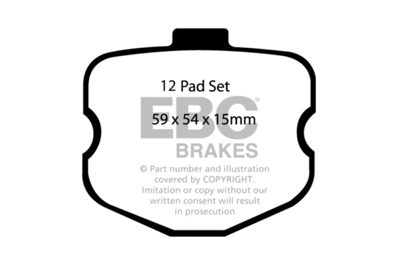 EBC 06-08 Chevrolet Corvette (C6) 7.0 (Z06) Redstuff Front Brake Pads - Burkken Auto Parts