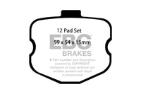 EBC 06-08 Chevrolet Corvette (C6) 7.0 (Z06) Redstuff Front Brake Pads - Burkken Auto Parts