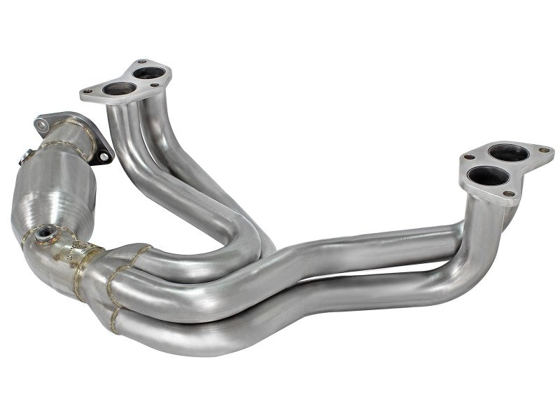aFe 12-17 Toyota 86 / FRS / BRZ Twisted Steel 304 Stainless Steel Long Tube Header w/ Cat - Burkken Auto Parts