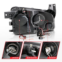 ANZO 2006-2010 Dodge Charger Projector Headlights w/ Halo Chrome (CCFL) - Burkken Auto Parts