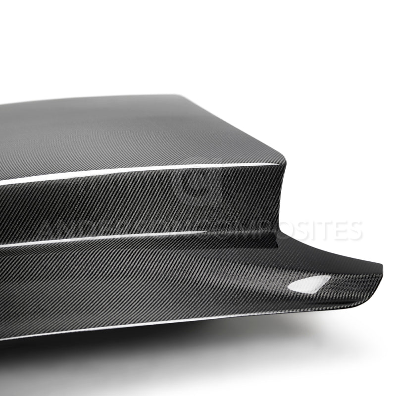 Anderson Composites 2018 Ford Mustang Double Sided Type-CJ 4in Carbon Fiber Cowl Hood - Burkken Auto Parts