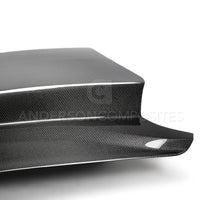 Anderson Composites 2018 Ford Mustang Double Sided Type-CJ 4in Carbon Fiber Cowl Hood - Burkken Auto Parts