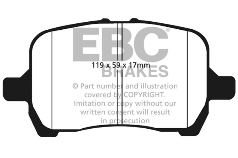 EBC 04-06 Chevrolet Cobalt 2.0 Supercharged Redstuff Front Brake Pads - Burkken Auto Parts