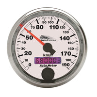 Autometer Pro-Cycle Gauge Speedo 2 5/8in 190 Kmh Elec White - Burkken Auto Parts