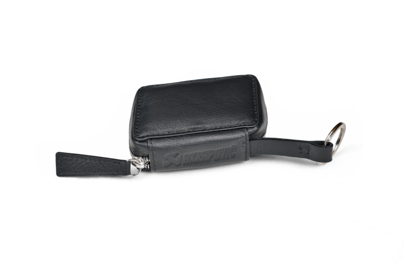 Akrapovic Leather Car Key Case - Black - Burkken Auto Parts