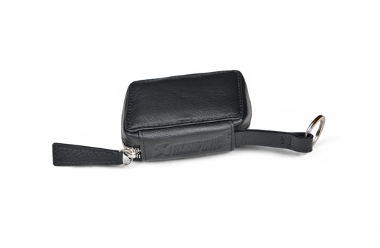 Akrapovic Leather Car Key Case - Black - Burkken Auto Parts