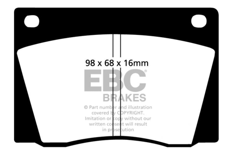 EBC 67-74 Ac 428 7.0 Greenstuff Front Brake Pads - Burkken Auto Parts