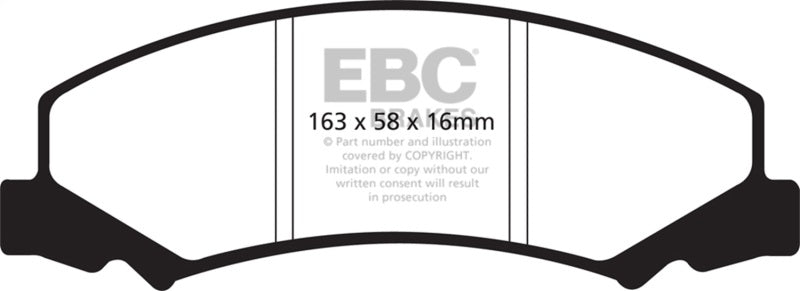 EBC 08-09 Buick Allure (Canada) 5.3 Redstuff Front Brake Pads - Burkken Auto Parts