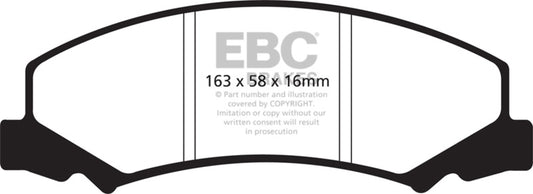 EBC 08-09 Buick Allure (Canada) 5.3 Redstuff Front Brake Pads - Burkken Auto Parts