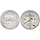 AutoMeter Gauge Kit 2 Pc. Quad & Tach/Speedo 5in. Old Tyme White II - Burkken Auto Parts