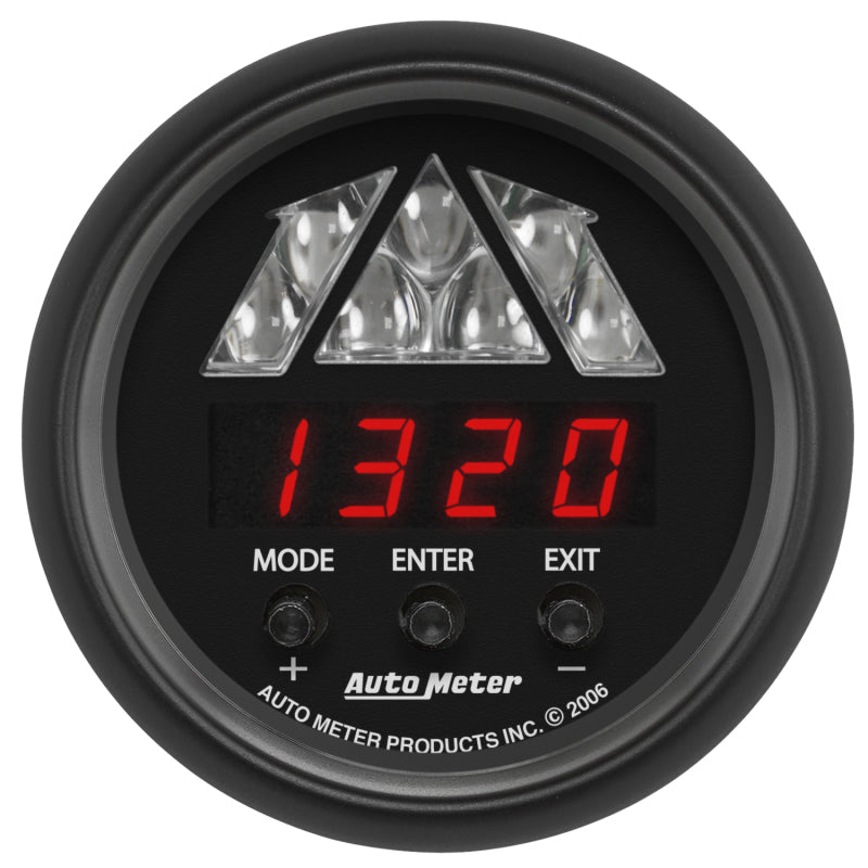 Autometer Z-Series 2-1/16in Tachometer Digital 16000 RPM w/ LED Shift Light - Burkken Auto Parts