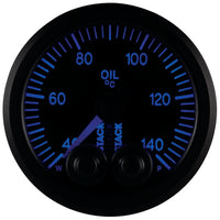 Autometer Stack 52mm 40-140 Deg C 1/8in NPTF Male Pro-Control Oil Temp Gauge - Black - Burkken Auto Parts