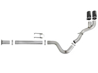 aFe Rebel XD 4in SS DPF-Back Exhaust 17-18 FOrd Diesel Trucks V8-6.7L (td) w/ Dual Black Tips - Burkken Auto Parts