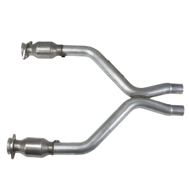 BBK 11-14 Mustang 3.7 V6 Short Mid X Pipe With Catalytic Converters 2-1/2 For BBK Long Tube Headers - Burkken Auto Parts