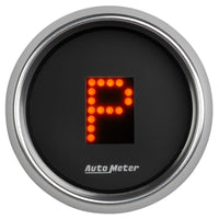 Autometer Automatic Transmission PRNDL Black Dial Flat Lens Bright Super Bezel Gauge - Burkken Auto Parts