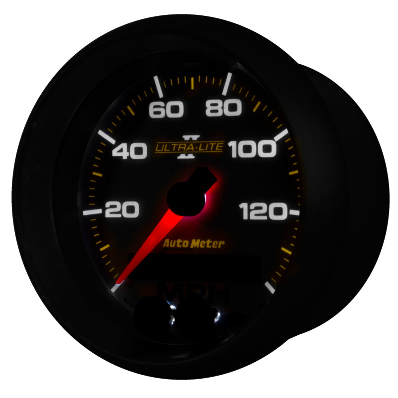 Autometer Ultra-Lite II 3-3/8in 0-140MPH In-Dash Electronic GPS Programmable Speedometer - Burkken Auto Parts