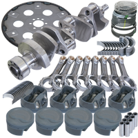 Eagle Chevy 350 1Pc 3.750in Crank 6.000in I-Beam Rod 4.060in Pistons 168 Tooth FP Balanced Assembly - Burkken Auto Parts