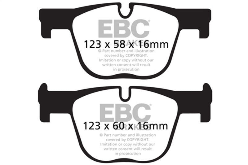 EBC 12+ BMW ActiveHybrid 3 3.0 Turbo Greenstuff Rear Brake Pads - Burkken Auto Parts