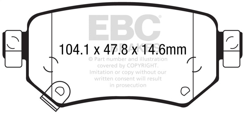 EBC 2016+ Mazda 6 2.5L Greenstuff Rear Brake Pads - Burkken Auto Parts