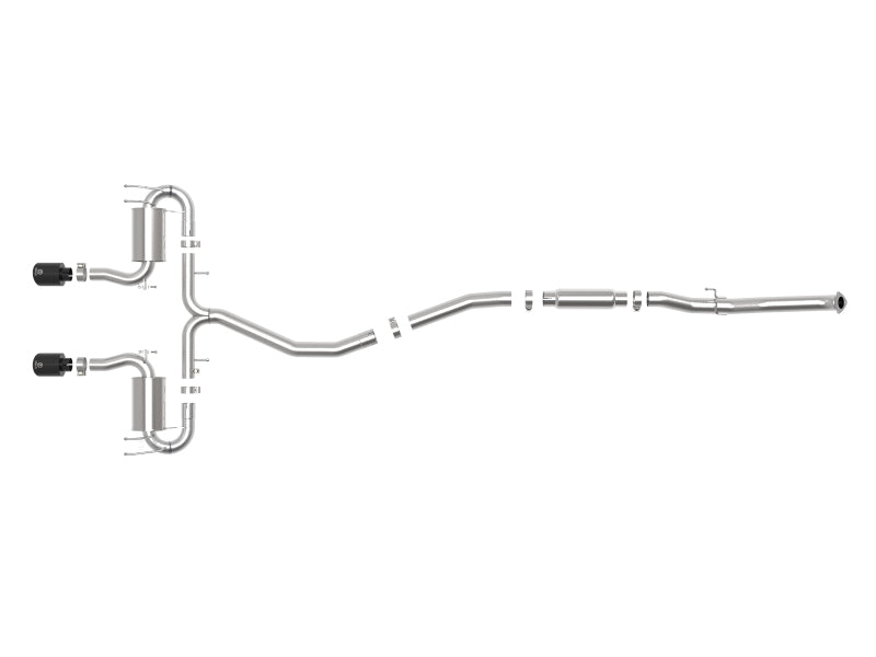 aFe Takeda 3in 304 SS Cat-Back Exhaust System w/Black Tips 17-20 Honda Civic Sport L4-1.5L (t) - Burkken Auto Parts