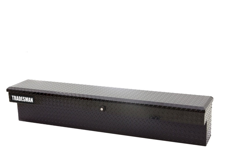 Tradesman Aluminum Side Bin Truck Tool Box w/Push Button (70in.) - Black - Burkken Auto Parts