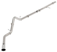 aFe Large Bore-HD 3in 409SS DPF-Back 20-21 GM Trucks L6-3.0L (td) LM2 - Polished Tip - Burkken Auto Parts