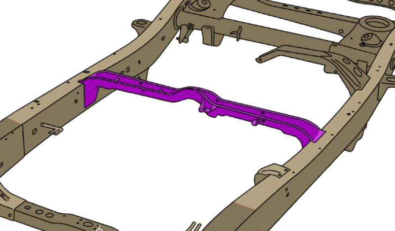 RustBuster 01-04 Toyota Sequoia Front Fuel Tank Crossmember