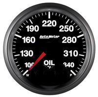 Autometer Elite 52mm 100-340 Deg F Oil Temp Peak & Warn w/ Electronic Control Gauge - Burkken Auto Parts