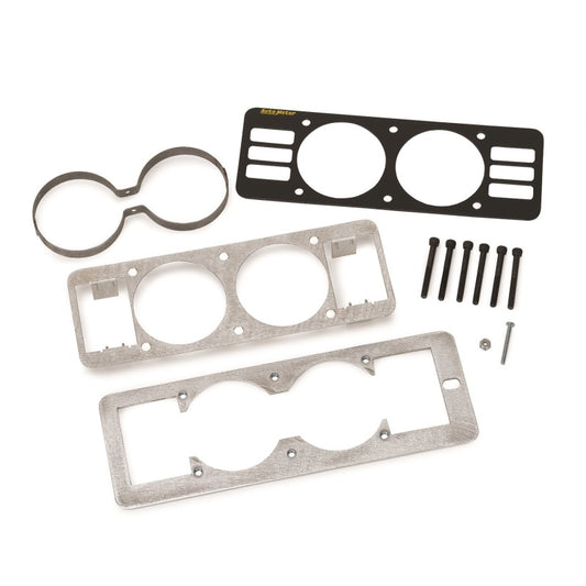 Autometer 87-93 Ford Mustang Black Dual Gauge Cage w/ Vents - Burkken Auto Parts