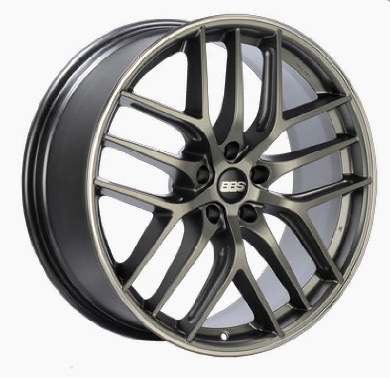 BBS CC-R 20x8.5 5x112 ET30 Satin Platinum Polished Rim Protector Wheel -82mm PFS/Clip Required - Burkken Auto Parts