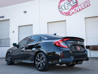 aFe Takeda 2.5in 304SS Cat-Back Exhaust System w/ Carbon Tips 17-20 Honda Civic Si Sedan I4 1.5L - Burkken Auto Parts