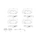 Brembo OE 21-24 Cadillac Escalade/Suburban/Tahoe/Yukon/Yukon XL Ceramic Brake Pad - Rear