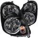 ANZO 2003-2004 Infiniti G35 Crystal Headlights Black - Burkken Auto Parts