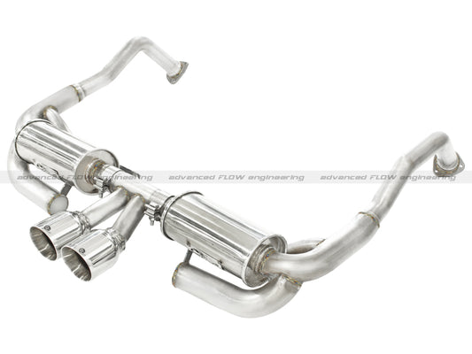 aFe ELITE 05-12 Porsche Boxster S (987.1-987.2) H6 3.4L 304SS Dual Cat-Back w/Dual Polished Tip Exht - Burkken Auto Parts