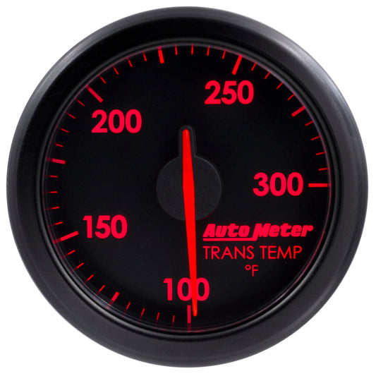 Autometer Airdrive 2-1/6in Trans Temperature Gauge 100-300 Degrees F - Black - Burkken Auto Parts