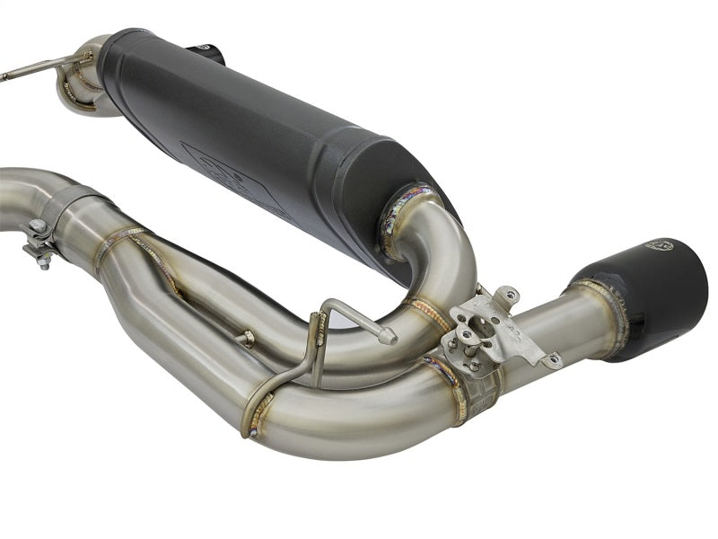 aFe MACHForce XP 16-17 BMW 340i/iX 440i/iX L6-3.0L (t) SS Axle-Back Exhaust w/Black Tip - Burkken Auto Parts