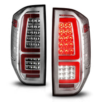 ANZO 2014-2021 Toyota Tundra LED Taillights Chrome Housing/Clear Lens - Burkken Auto Parts
