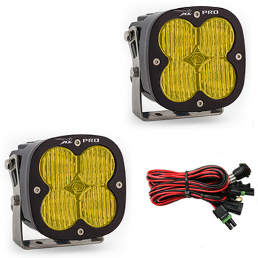 Baja Designs XL Pro Series Wide Cornering Pattern LED Light Pods - Amber - Burkken Auto Parts