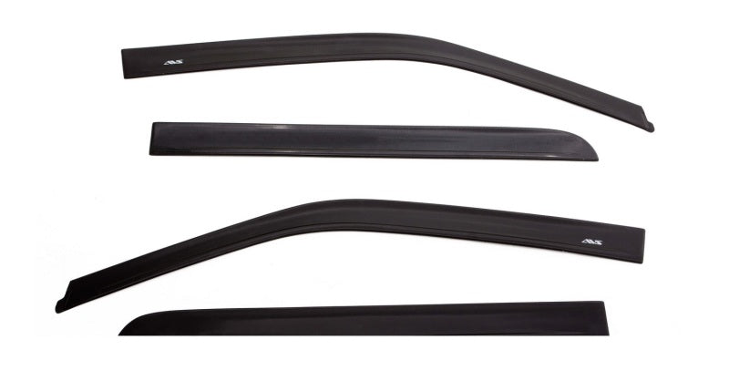 AVS 15-18 Ford F-150 Supercrew Ventvisor In-Channel Front & Rear Window Deflectors 4pc - Smoke - Burkken Auto Parts